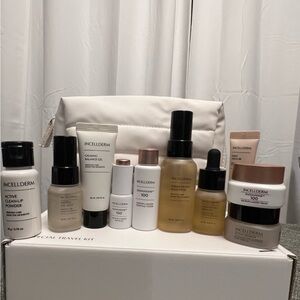 Korean Beauty Incellderm Skincare Travel Set - White & Rose Gold